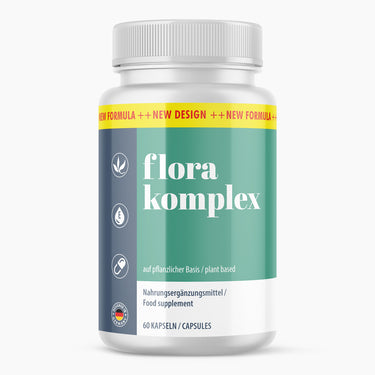 Flora Komplex (60 Kapseln) - Für eine ausgewogene Darmflora - ApoNatura